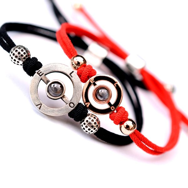 i love you bracelet 100 languages heart red/black rope bracelet love memory projection woven bracelet for women gifts for valentine's d, Golden;silver
i love you bracelet 100 languages heart red/black rope bracelet love memory projection woven bracelet for women gifts for valentine's d, Golden;silver