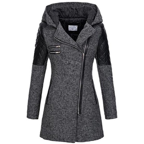 kinikiss 2018 women coat zipper autumn black hoodies patchwork long sleeve warm contrast color jacket winter coats & jackets, Black;brown
kinikiss 2018 women coat zipper autumn black hoodies patchwork long sleeve warm contrast color jacket winter coats & jackets, Black;brown
