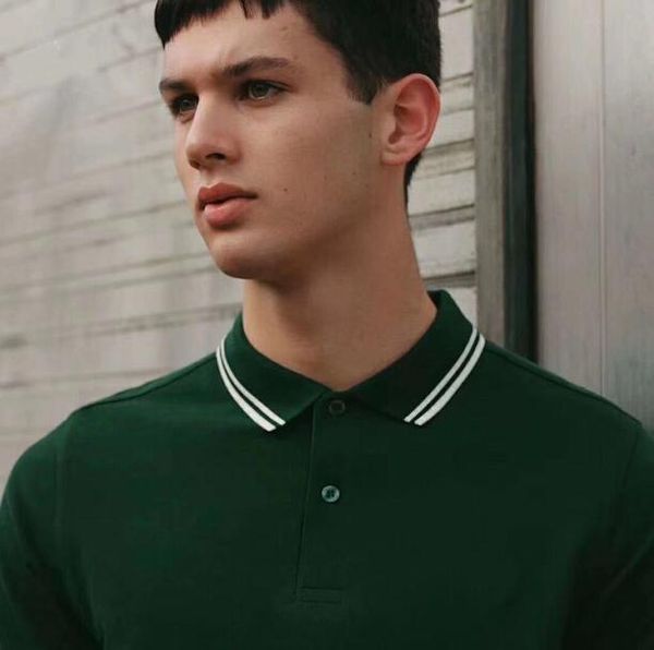 england fashion men fred polo shirt white striped collar 100% cotton tennis golf polos casual tees perry t-shirts green black, White;black
england fashion men fred polo shirt white striped collar 100% cotton tennis golf polos casual tees perry t-shirts green black, White;black