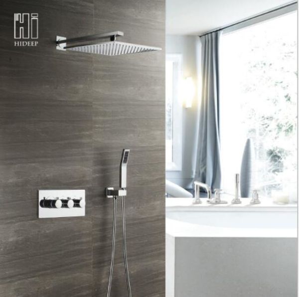 new arrival 2 function thermostaic shower faucet square 30x30cm rainfall in wall mounted shower mixer 2 way 3 handle diverter valve set
new arrival 2 function thermostaic shower faucet square 30x30cm rainfall in wall mounted shower mixer 2 way 3 handle diverter valve set