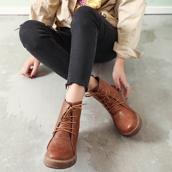 winter boots 2018 new ladies retro casual wild short boots women fashion shallow mouth plus cotton warm flat boots mujer v21, Black
winter boots 2018 new ladies retro casual wild short boots women fashion shallow mouth plus cotton warm flat boots mujer v21, Black