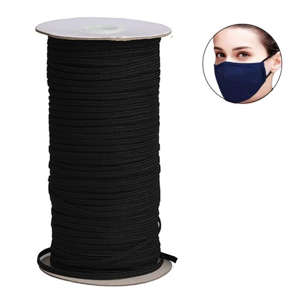 33 yards length elastic band diy braided elastic band cord knit bands 6mm for sewing crafts diy mask, Black
33 yards length elastic band diy braided elastic band cord knit bands 6mm for sewing crafts diy mask, Black