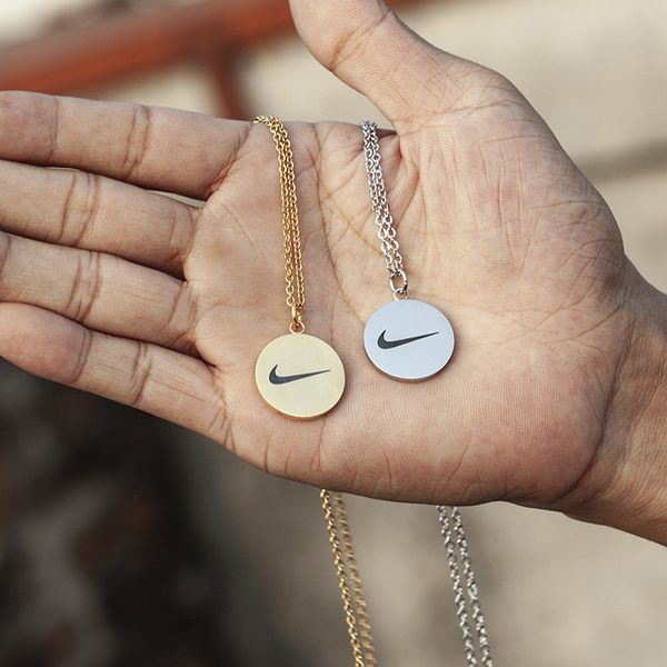 original high street pendant for men couple fashion personality necklace with simple logo popular hip hop pendant for club, Silver
original high street pendant for men couple fashion personality necklace with simple logo popular hip hop pendant for club, Silver