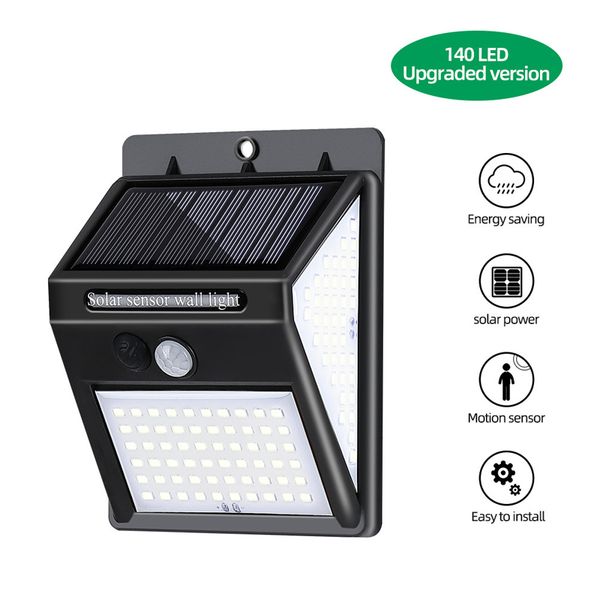 140 leds solar power pir motion sensor wall light outdoor waterproof street yard path home garden security lamp energy saving
140 leds solar power pir motion sensor wall light outdoor waterproof street yard path home garden security lamp energy saving