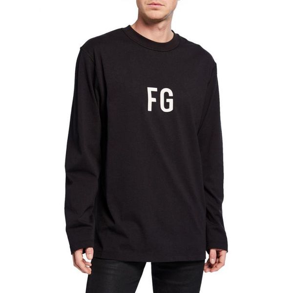 19ss fear of god fog 6th long sleeve 'fg'tee fg jerry sweatshirt pullover sweater street simple fashion solid hoodies t-shirt hfym, Black
19ss fear of god fog 6th long sleeve 'fg'tee fg jerry sweatshirt pullover sweater street simple fashion solid hoodies t-shirt hfym, Black