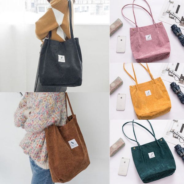 2019 solid corduroy shoulder bags environmental shopping bag tote package crossbody bags purses casual handbag for women
2019 solid corduroy shoulder bags environmental shopping bag tote package crossbody bags purses casual handbag for women