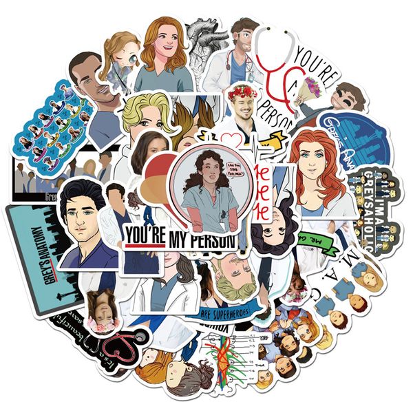 50pcs/set classic american drama grey's anatomy sticker for luggage suitcase lapcar phone pvc doctors sticker gift
50pcs/set classic american drama grey's anatomy sticker for luggage suitcase lapcar phone pvc doctors sticker gift