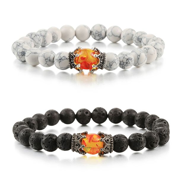 trendy black white tiger eye stone beads alloy crown bracelet for women men couple bangles jewelry friend valentine gift
trendy black white tiger eye stone beads alloy crown bracelet for women men couple bangles jewelry friend valentine gift