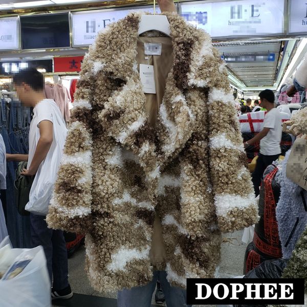 camouflage fur jacket women's 2019 new midi long fur coat lambs wool cashmere jacket female loose warm long coat streetwear, Black
camouflage fur jacket women's 2019 new midi long fur coat lambs wool cashmere jacket female loose warm long coat streetwear, Black