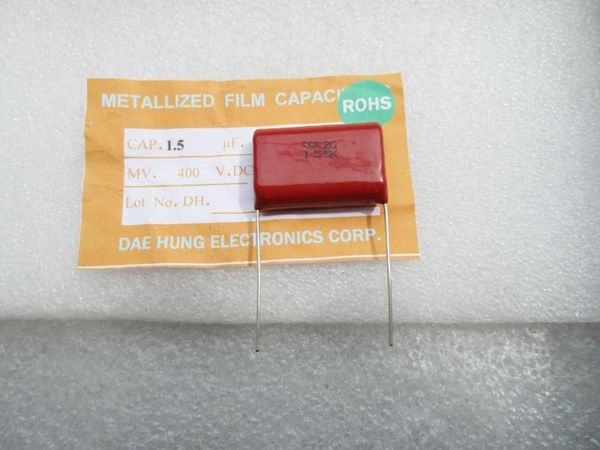 new genuine original film capacitors cbb 400v 1.5uf 155k 1500nf feet away from the 27mm
new genuine original film capacitors cbb 400v 1.5uf 155k 1500nf feet away from the 27mm