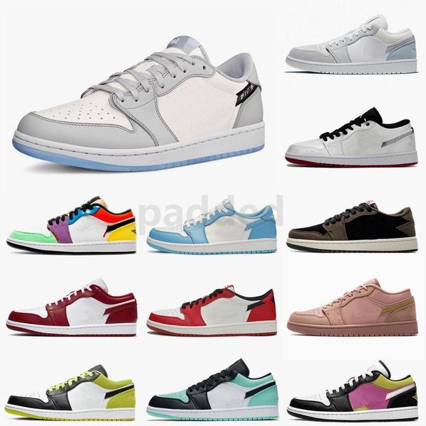 1 low travis scotts paris mens basketball shoes 1s fearless unc court purple gym red black toe trainers women sports sneakers size 36-45, White;red
1 low travis scotts paris mens basketball shoes 1s fearless unc court purple gym red black toe trainers women sports sneakers size 36-45, White;red