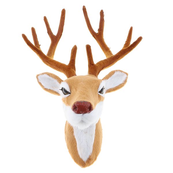 realistic stuffed deer head model toy, faux fur animal wall hanging decor, home ornament gift
realistic stuffed deer head model toy, faux fur animal wall hanging decor, home ornament gift