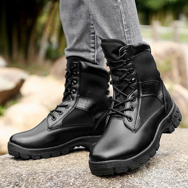 fashion hiking shoes men's high-tactical boots women combat army boots militares sapatos masculino size 38, Black
fashion hiking shoes men's high-tactical boots women combat army boots militares sapatos masculino size 38, Black