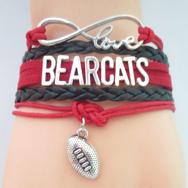 jewelry infinity love bearcats football team bracelet wristband friendship bracelets b09183, Golden;silver
jewelry infinity love bearcats football team bracelet wristband friendship bracelets b09183, Golden;silver