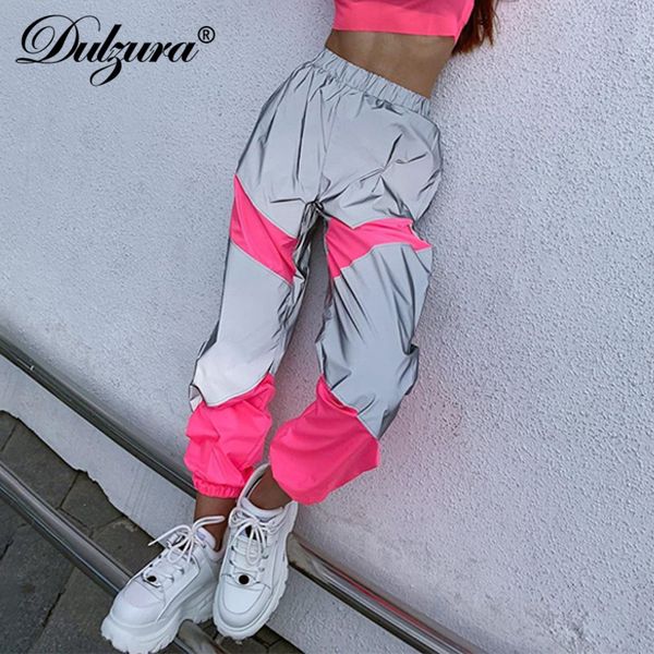 dulzura 2019 autumn winter women reflective pants jogger high waist patchwork sweatpants streetwear festival clothing trousers, Black;white
dulzura 2019 autumn winter women reflective pants jogger high waist patchwork sweatpants streetwear festival clothing trousers, Black;white
