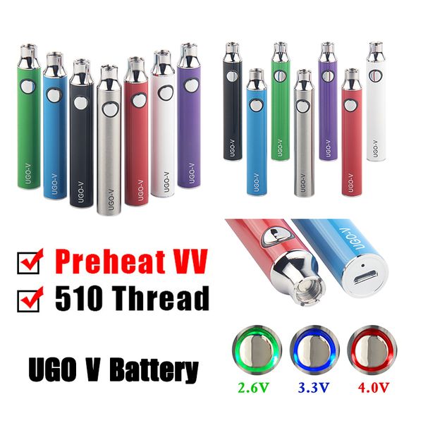 Smart Cartridge Vape Battery Adjustable Voltage Preheating VV 510 Thread UGO V 650 900 mAh with Micro USB Cable for Thick Oil Carts
Smart Cartridge Vape Battery Adjustable Voltage Preheating VV 510 Thread UGO V 650 900 mAh with Micro USB Cable for Thick Oil Carts