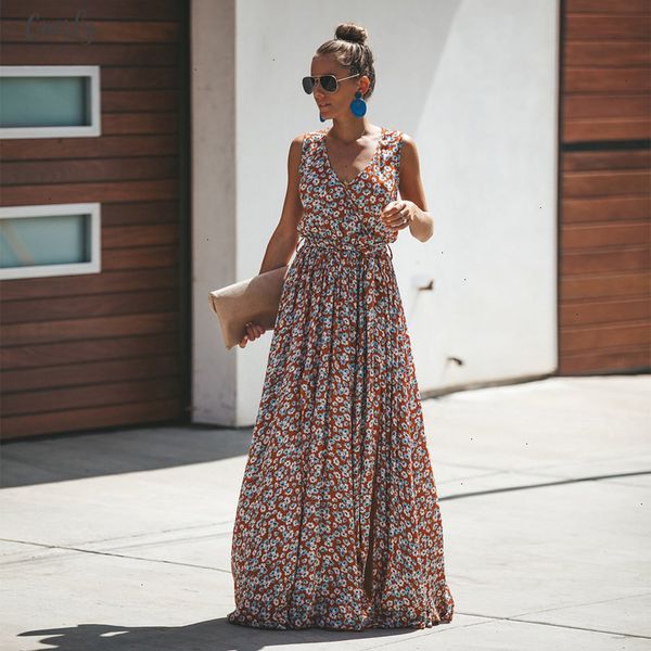 women dress long chiffon floral dress women maxi dress summer boho beach long v neck sleeveless split high waist, Black;gray
women dress long chiffon floral dress women maxi dress summer boho beach long v neck sleeveless split high waist, Black;gray
