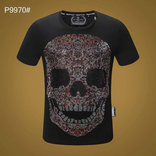 new short-sleeved t-shirt men's large letters personality creative drilling cotton european fashion shirt summer t-shirt, White;black
new short-sleeved t-shirt men's large letters personality creative drilling cotton european fashion shirt summer t-shirt, White;black