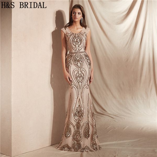 h&s bridal vintage evening dresses long mermaid sequins women formal dress party gown robe de soiree 2018, White;black
h&s bridal vintage evening dresses long mermaid sequins women formal dress party gown robe de soiree 2018, White;black
