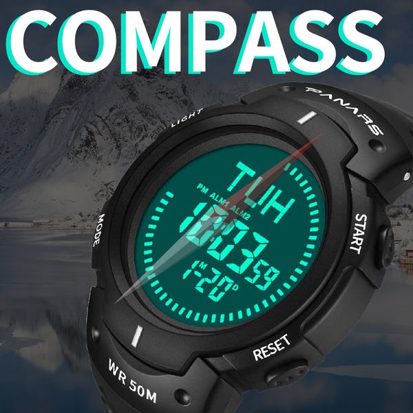 2019 sport watch multi function mountaineering compass waterproof luminous electronic digital watches montre reloj relogio clock, Slivery;brown
2019 sport watch multi function mountaineering compass waterproof luminous electronic digital watches montre reloj relogio clock, Slivery;brown