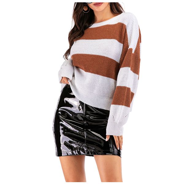 fashion ladies loose knitted sweater women's loose pullover casual streetwear o-neck warm jumper shirt long sleeve sweater 2020, White;black
fashion ladies loose knitted sweater women's loose pullover casual streetwear o-neck warm jumper shirt long sleeve sweater 2020, White;black