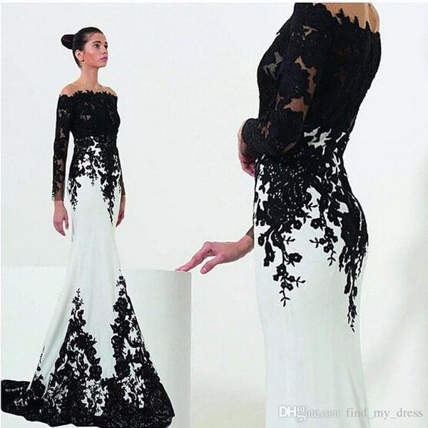 Newest Style Black Appliques Mermaid Mother of the Bride Dresses Lace 2019 Full Sleeve Long Formal Evening Gowns Robe de Soiree Custom Made
Newest Style Black Appliques Mermaid Mother of the Bride Dresses Lace 2019 Full Sleeve Long Formal Evening Gowns Robe de Soiree Custom Made