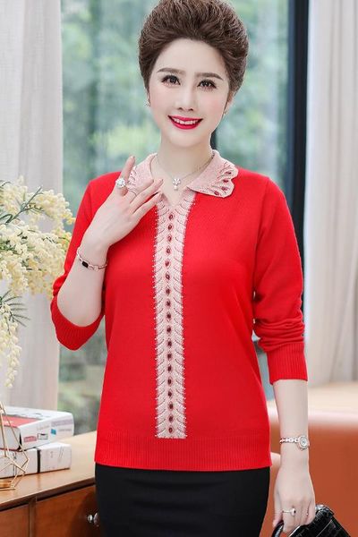 middle-aged women sweater wool blends pullover knitting sweater o-neck plus size casual soft 2020 new women t757, White;black
middle-aged women sweater wool blends pullover knitting sweater o-neck plus size casual soft 2020 new women t757, White;black