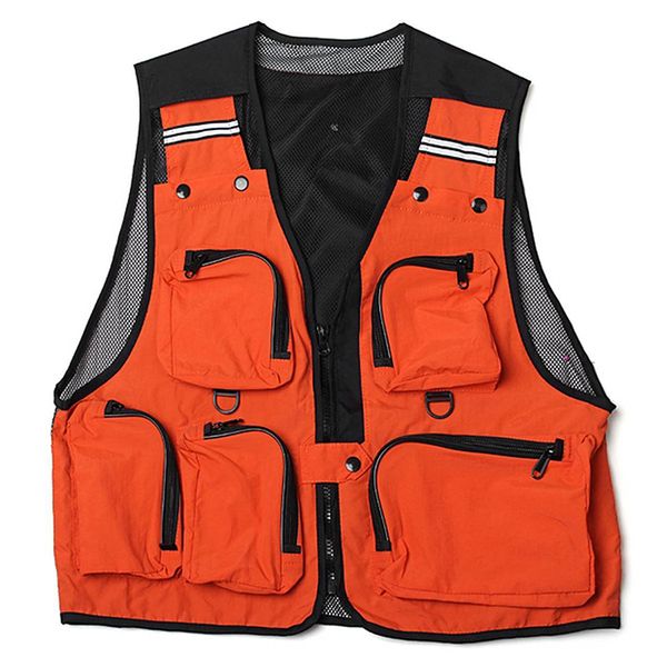 lightweight, comfortable, multi-pocket fishing net vest hunting work vest outdoor orange xxl, Gray;blue
lightweight, comfortable, multi-pocket fishing net vest hunting work vest outdoor orange xxl, Gray;blue