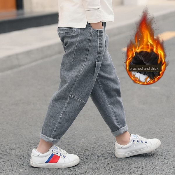 boy's jeans jeans children's panty panty children's pants 2019 foreign style medium and large boy's winter clothes velve, Blue
boy's jeans jeans children's panty panty children's pants 2019 foreign style medium and large boy's winter clothes velve, Blue