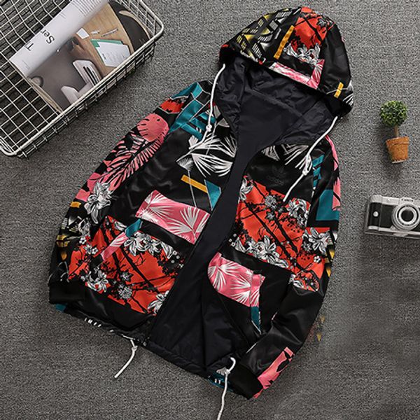 2019 men jackets double-sided windbreaker sports brand designer floral print coats street style zipper hoodies b100017l, Black;brown
2019 men jackets double-sided windbreaker sports brand designer floral print coats street style zipper hoodies b100017l, Black;brown