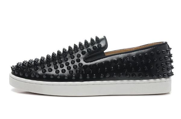 luxury designer brand red bottoms mens women studded spikes flats shoes wedding party lovers genuine leather casual sneakers t01, Black
luxury designer brand red bottoms mens women studded spikes flats shoes wedding party lovers genuine leather casual sneakers t01, Black