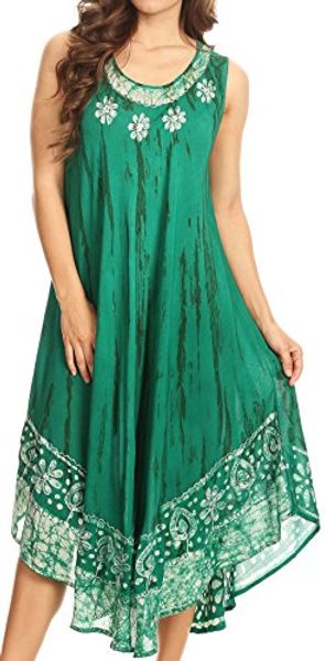 sakkas alexis embroidered long sleeveless floral caftan dress/cover up, Black;gray
sakkas alexis embroidered long sleeveless floral caftan dress/cover up, Black;gray