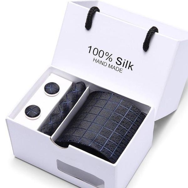 men tie cravat set fashion wedding ties for men hanky necktie dot striped gravata jacquard tie social party accessories business tie suits, Black;blue
men tie cravat set fashion wedding ties for men hanky necktie dot striped gravata jacquard tie social party accessories business tie suits, Black;blue