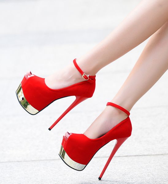 2018 new high heel waterproof platform stiletto suede 17cm fish mouth ladies single shoes, Black
2018 new high heel waterproof platform stiletto suede 17cm fish mouth ladies single shoes, Black
