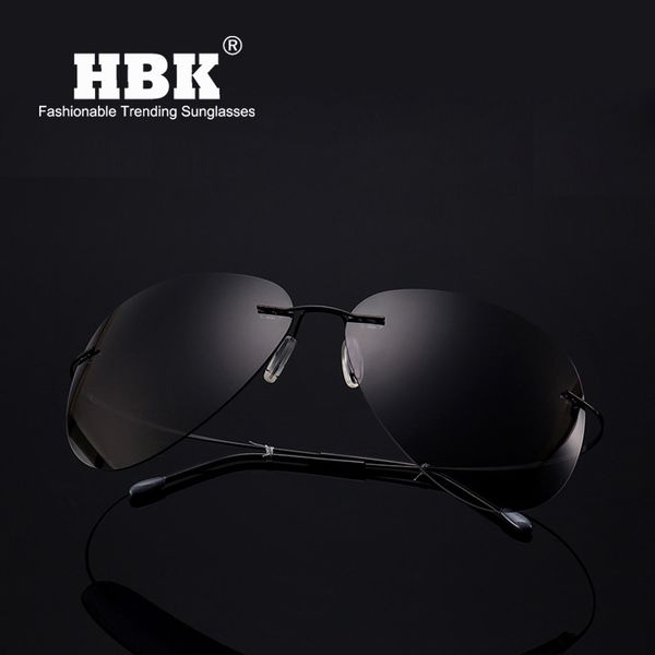 hbk 2019 ultralight pure titanium polarized sunglasses rimless driving aviation sunglasses uv400 xmen gift pm0075, White;black
hbk 2019 ultralight pure titanium polarized sunglasses rimless driving aviation sunglasses uv400 xmen gift pm0075, White;black