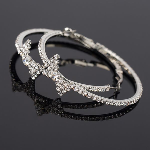 ornaments fully-jewelled bow circle ear circle joker earrings fully-jewelled c type of ear circle, Golden
ornaments fully-jewelled bow circle ear circle joker earrings fully-jewelled c type of ear circle, Golden