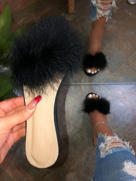 manufacturers wholesale send 2020 spring new fur flat bottom comfortable wild slippers ladies plus size, Black
manufacturers wholesale send 2020 spring new fur flat bottom comfortable wild slippers ladies plus size, Black
