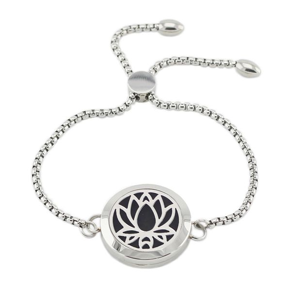 stainless steel bracelet adjustable 25mm magnetic lotus essential oil diffusing bracelet for women (with 5pads, Black
stainless steel bracelet adjustable 25mm magnetic lotus essential oil diffusing bracelet for women (with 5pads, Black