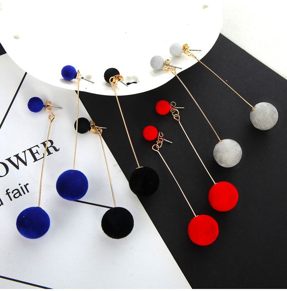 korea autumn and winter models geometric beads geometric multicolor earrings hair ball stud earrings women drop shipping, Golden;silver
korea autumn and winter models geometric beads geometric multicolor earrings hair ball stud earrings women drop shipping, Golden;silver