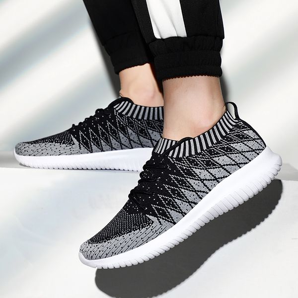 

women mens running shoes mens trainers black red grey primeknit sock trainers sports sneakers homemade brand made in china size 3944