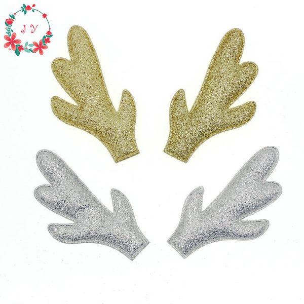 set of 50pcs gold silver glitter reindeer antlers fawn fabric w/ sponge padded buckhorn applique for christmas decor,craft diy
set of 50pcs gold silver glitter reindeer antlers fawn fabric w/ sponge padded buckhorn applique for christmas decor,craft diy
