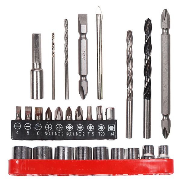 27pcs drill bits screwdriver bit socket for nut accessories for electric screwdriver electric drill accessories
27pcs drill bits screwdriver bit socket for nut accessories for electric screwdriver electric drill accessories