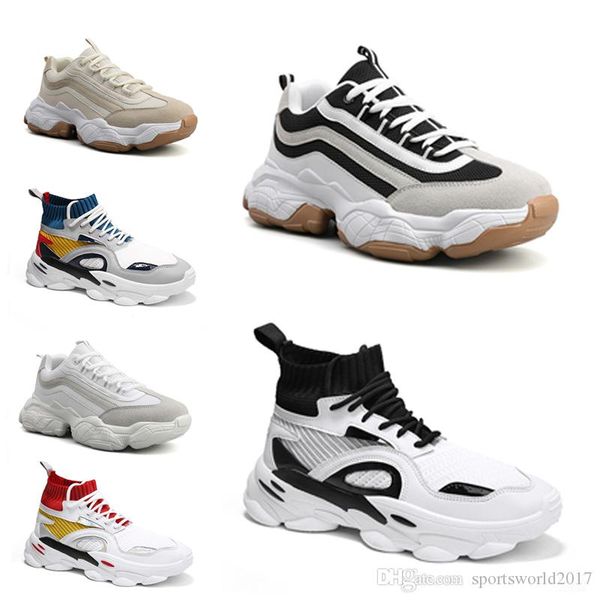 non-brand men running shoes fashion sock shoes platform dad chaussures mens trainers walking athletic sport sneakers vintage 40-44 item 13, White;red 
non-brand men running shoes fashion sock shoes platform dad chaussures mens trainers walking athletic sport sneakers vintage 40-44 item 13, White;red