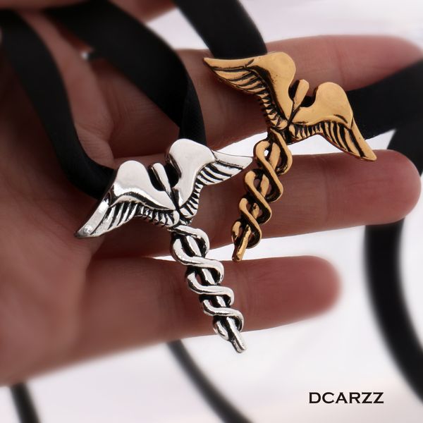 wizard 3 wild hunt shani necklace caduceus pendant handmade ribbon necklace women cosplay game jewelry gold choker wholesale, Silver
wizard 3 wild hunt shani necklace caduceus pendant handmade ribbon necklace women cosplay game jewelry gold choker wholesale, Silver