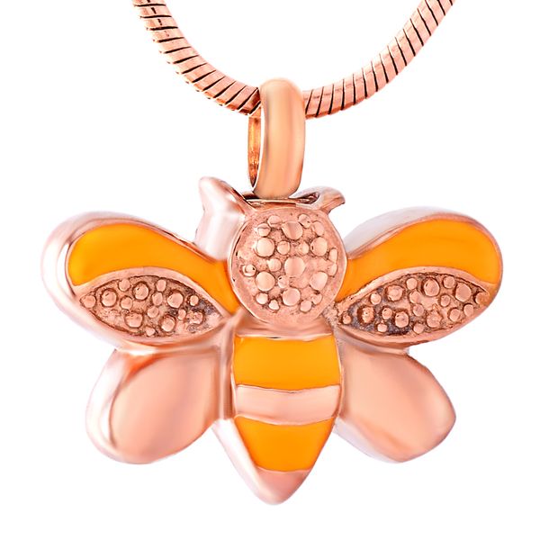 z474 rose gold pet memorial urn jewelry cute bees cremation necklace 316l stainless steel pet keepsake pendant for animal ashes, Silver
z474 rose gold pet memorial urn jewelry cute bees cremation necklace 316l stainless steel pet keepsake pendant for animal ashes, Silver