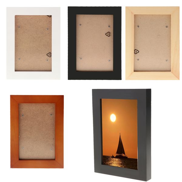 wooden wood p picture frame wall mounted picture frame holder with hook