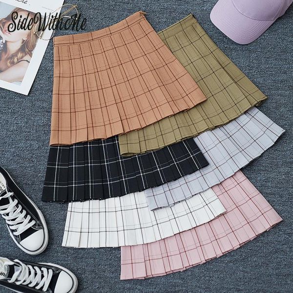 sweet women pleated skirt fashion plaid a-line mini high waist chic skirt kawaii summer casual ladies plaid pleated skirt, Black
sweet women pleated skirt fashion plaid a-line mini high waist chic skirt kawaii summer casual ladies plaid pleated skirt, Black