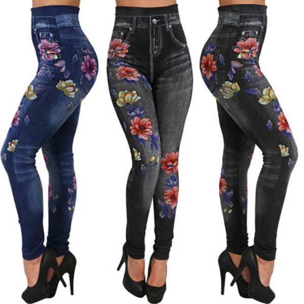 women skinny pants jeggings stretchy slim leggings jeans pattern hollow out flower printed pencil tight trousers, Blue
women skinny pants jeggings stretchy slim leggings jeans pattern hollow out flower printed pencil tight trousers, Blue