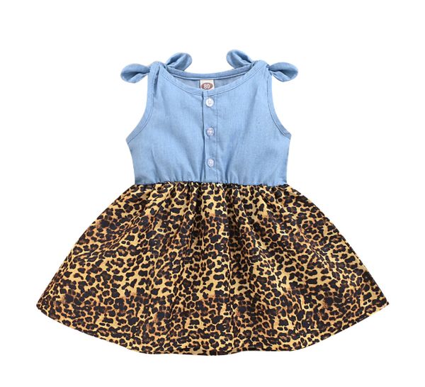 girls dress sleeveless leopard print kids dresses clothes denim summer princess dress children party ball pageant outfit, Red;yellow
girls dress sleeveless leopard print kids dresses clothes denim summer princess dress children party ball pageant outfit, Red;yellow