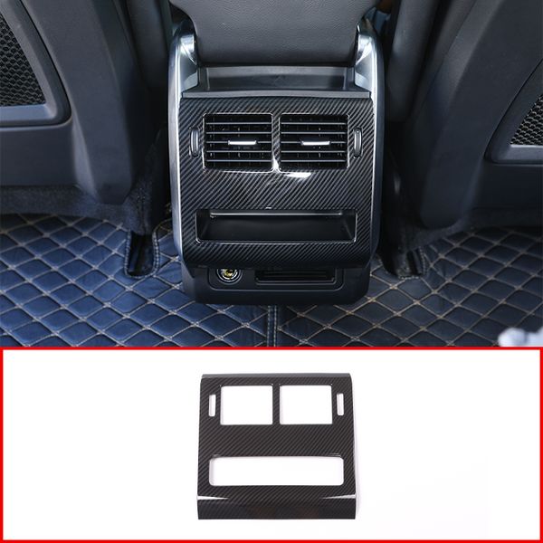 for landrover sport rr sport 2014-17 abs carbon fiber style rear row ac outlet frame cover trim interior accessories 
for landrover sport rr sport 2014-17 abs carbon fiber style rear row ac outlet frame cover trim interior accessories